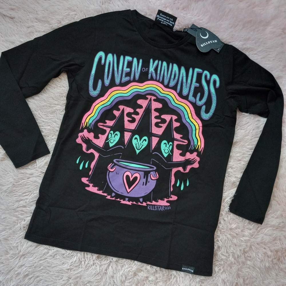 SOLD!🥰Host Pick! Killstar Coven Kindness nwt long sleeve tee! Sooooo comfy! - Picture 1 of 7